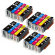 Pack de Cartouches 580/581 XL Compatibles pour Imprimante CANON 580/581 XL