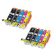 Pack de Cartouches Encre Compatibles Epson T3357 33XL Couleur Noir Cyan Magenta Jaune