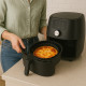 Moule Rond pour Air Fryer en Silicone Alimentaire 20 cm x 5 cm Résistant Antiadhésif et Réutilisable avec Poignées