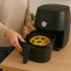 Moule Rond pour Air Fryer en Silicone Alimentaire 20 cm x 5 cm Résistant Antiadhésif et Réutilisable avec Poignées