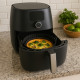 Moule Rond pour Air Fryer en Silicone Alimentaire 20 cm x 5 cm Résistant Antiadhésif et Réutilisable avec Poignées