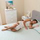 Oreiller Ergonomique Pour Jambes Et Genoux En Mousse Mémoire Forme Avec Sangle Réglable