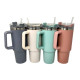 Mug Thermique Inox 1200ml avec Paille et Couvercle Étanche