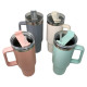 Mug Thermique Inox 1200ml avec Paille et Couvercle Étanche