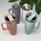 Mug Thermique Inox 1200ml avec Paille et Couvercle Étanche