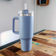 Mug Thermique Inox 1200ml avec Paille et Couvercle Étanche