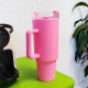 Mug Thermique 1100ml avec Paille et Poignée – Étanche et Lavable