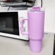 Mug Thermique 1100ml avec Paille et Poignée – Étanche et Lavable
