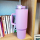 Mug Thermique 1100ml avec Paille et Poignée – Étanche et Lavable