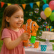 Pistolet à Bulles Poisson Clown Orange en Plastique avec 2 Recharges Idéal pour Enfants Jeu d'Extérieur Bubble Gun