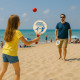 Set de 2 Raquettes de Plage avec 2 Balles Jeu Estival en Bois Léger Idéal pour Enfants et Adultes Activités