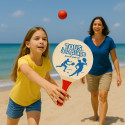 Set de 2 Raquettes de Plage avec 2 Balles Jeu Estival en Bois Léger Idéal pour Enfants et Adultes Activités