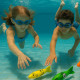 Set de 4 Torpilles Aquatiques Multicolore de Plongée Idéal pour la Piscine et Apprentissage Sous l'Eau