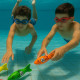 Set de 4 Torpilles Aquatiques Multicolore de Plongée Idéal pour la Piscine et Apprentissage Sous l'Eau