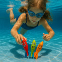 Set de 4 Torpilles Aquatiques Multicolore de Plongée Idéal pour la Piscine et Apprentissage Sous l'Eau