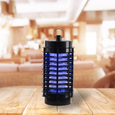 Lampe Anti Moustique 2 LED UV Électrique et Silencieuse pour Intérieur avec Rayon d'Action 40 m²