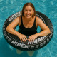 Bouée Gonflable Géante Forme Pneu 91 cm Noire Pour Enfants et Adultes pour Piscine ou Plage