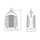 Cloche Alimentaire Pliable en Maille pour Protection Anti-Insectes et Conservation des Aliments