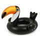 Bouée Gonflable Géante Forme Toucan 128 cm Mulitcolore avec Poignées pour Enfants et Adultes Piscine ou Plage