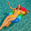 Bouée Gonflable Géante Forme Glace 107 cm Mulitcolore pour Enfants et Adultes Piscine ou Plage