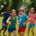 Lot de 111 Bombes à Eau avec Adaptateur de Robinet Remplissage Rapide Auto Fermeture pour Enfants