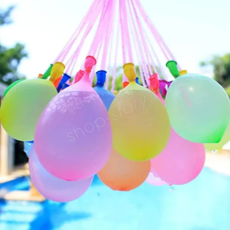 OHREN Ballons D'eau Réutilisables Auto-fermants - 111 Ballons Multicolores Avec Connecteur Robinet, Remplissage Rapide 30 Secondes