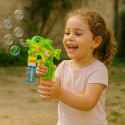 Pistolet à Bulles Dauphin en Plastique avec 2 Recharges Idéal pour Enfants Jeu d'Extérieur Bubble Gun