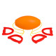 Jeu de Balle Jumbo Speed à Tirer Avec Longue Corde et Poignées pour Enfants et Adultes Jeu Ludique en Extérieur 