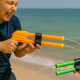 Pistolet à Eau Enfant Double Tube Longueur 42 cm Couleur Aléatoire pour Jeux de Plein Air et Batailles Aquatiques