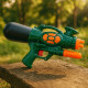 Pistolet à Eau Enfant Modèle Militaire Longueur 30 cm Kaki Noir et Orange pour Jeux de Plein Air et Batailles Aquatiques
