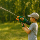 Pistolet à Eau Enfant Modèle Militaire Longueur 30 cm Kaki Noir et Orange pour Jeux de Plein Air et Batailles Aquatiques