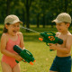 Pistolet à Eau Enfant Modèle Militaire Longueur 30 cm Kaki Noir et Orange pour Jeux de Plein Air et Batailles Aquatiques