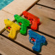 Pack de 4 Pistolets à Eau Transparents Mini Longueur 12 cm Couleur Aléatoire pour Jeux de Plein Air et Batailles Aquatiques