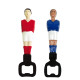 Décapsuleur Joueur de Babyfoot Couleur Rouge ou Bleu Modèle Compact et Original Accessoire Apéro Fun et Design