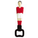 Décapsuleur Joueur de Babyfoot Couleur Rouge ou Bleu Modèle Compact et Original Accessoire Apéro Fun et Design