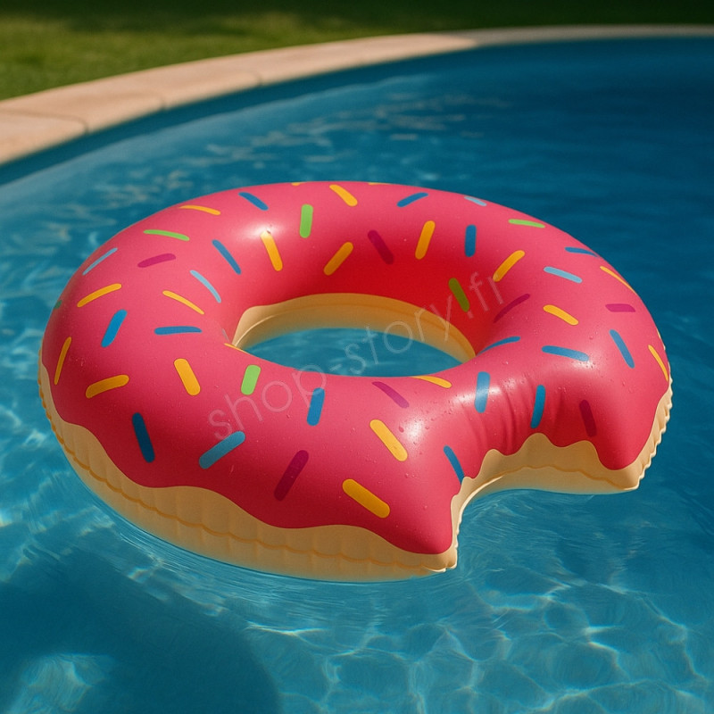 MLPKOI – 2 Bouées Donut Gonflables 80 Cm, PVC, Pour Piscine Ou Plage