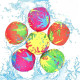 Lot de 6 Bombes à Eau Souples et Réutilisables Colorées Pour Jeux d'Été à la Piscine Plage