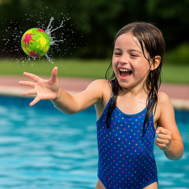 Lot de 6 Bombes à Eau Souples et Réutilisables Colorées Pour Jeux d'Été à la Piscine Plage