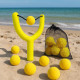 Fronde à Eau avec 10 Balles Éclaboussantes Réutilisables Couleur Aléatoire Jeu Estival Pour Enfants