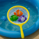 Jeu de Pêche pour Enfants avec Épuisette et 6 Poissons Colorés Idéal pour le Bain la Piscine ou les Jeux d'Eau en Extérieur