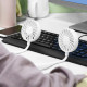 Mini Ventilateur Tour de Cou Portable avec 3 Vitesses Silencieux Léger Pour Intérieur et Extérieur Couleur Aléatoire