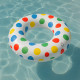 Bouée Gonflable Géante Ronde à Pois 91cm Mulitcolore pour Enfants et Adultes Piscine ou Plage