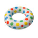 Bouée Gonflable Géante Ronde à Pois 91cm Mulitcolore pour Enfants et Adultes Piscine ou Plage