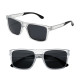 Lunettes de Soleil Homme Rectangle Double Pont Transparente Marque Sebastien Loeb Racing Protection Indice 3 Moderne et Confort