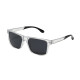 Lunettes de Soleil Homme Rectangle Double Pont Transparente Marque Sebastien Loeb Racing Protection Indice 3 Moderne et Confort
