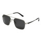 Lunettes de Soleil Homme Rectangle Double Pont Argent Marque Sebastien Loeb Racing Protection Indice 3 avec Branche Flex