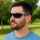 Lunettes de Soleil Homme Sport Double Bleu Marque Sebastien Loeb Racing Protection Indice 3 Confort et Moderne
