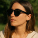 Lunettes de Soleil Femme Ronde Marque Surfrider Protection Indice 3 Épurée et Tendance
