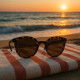 Lunettes de Soleil Femme Oeil de Chat Écailles Marque Surfrider Protection Indice 3 et Verres Polarisés Retro et Tendance