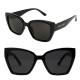 Lunettes de Soleil Femme Butterfly Noire Marque Free Spirit Protection Indice 3 Deisgn et Tendance
